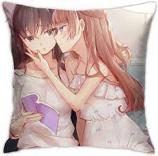 Amazon.com: S Hat Gay Anime Girl's Love Lesbian Pride Couple Decor 18x18  Inch ,Pillow Case Soft and Comfortable for Couch Bed Car Home : Home &  Kitchen