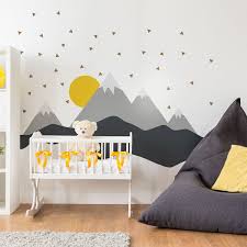 Stickers Enfant Montagnes Scandinaves Nordika Stickers Chambre Enfant Decoration Chambre Enfant Peinture Chambre Bebe