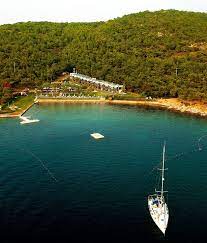 Ortunc Koyu Cunda Adasi Ayvalik Balikesir Ortunc Koyu Nun Plaji Mavi Bayrak Odulune Sahiptir Ayni Zamanda Koyun Cevresinde 35 Dalis Seyahat Turizm Geziler