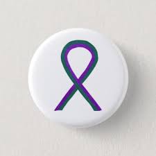 This may express the idea that the earth's environment is at peril and we should consciously make an attempt to save it. Purple And Green Awareness Ribbon Meaning And Gifts Awareness Gallery Art