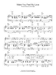 * chansons sélectionnées par playpopsongs. Make You Feel My Love Sheet Music Military Wives Piano Vocal Guitar