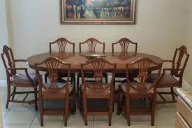 Pin By Clarrette Gray On Dining Room Formal Dining Room Sets Furniture Reupholstery Duncan Phyfe Chairs