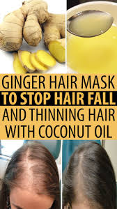 Ginger Hair Mask To Stop Hair Fall And Thinning Hair Hairstyles For Thin Hair Hair Mask Fall Hair