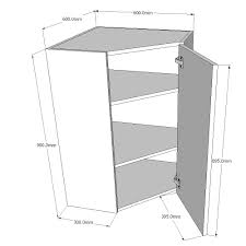 Diy corner shelf in your kitchen. 600 X 600mm Diagonal Corner Wall Unit High