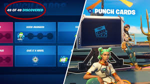 You will notice different categories on the punch card. Fortnite How To Unlock And Complete All Punch Cards In Season 3 Essentiallysports