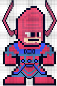Galactus Perler Bead Pattern Pixel Art Perler Bead Art Minecraft Pixel Art