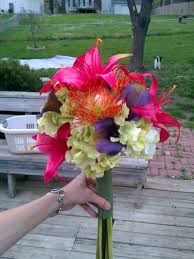 Peonies, lillies, roses, oh my! Get Inspired For Diy Wedding Bouquet Silk Flowers Wedding Days