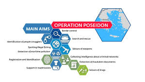 The act or process of operating or functioning. Operation Poseidon Greece