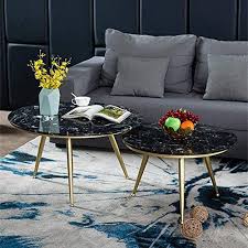 Open concepts in the living room are very the small coffee table in modern or contemporary design is the best option for this problem. High Quality Black Marble Coffee Tables Modern Coffee Table Tea Table 2 Small Side Tables Sofa Side Table Cocktail Table For Living Room Color A Buy Online At Best Price In