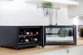 8 Bottle Horizontal Wine Cooler Drinks Chiller Counter Top Mini Fridge Party New Ebay Mini Wine Fridge Wine Bottle Chillers Freestanding Fridge