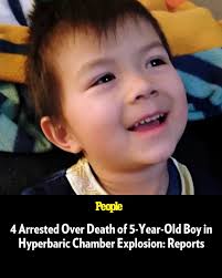 Four people have been arrested after a 5-year-old boy died inside a  hyperbaric chamber in Michigan, it's been reported. On Monday, March 10,  Troy Police Department confirmed that four people had been