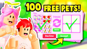 This post is going to tell you how to get one for free. Giving Away 100 Free Pets In Adopt Me Roblox Youtube