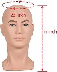 ZMS Male Mannequin Head Professional Training Head Manikin Bald Hat Display  Wig Training Head Model with Free Table Clamp : Arts, Crafts & Sewing