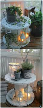 Outside Area Veranda Lichter Veranda Dekoration Recycling Ideen