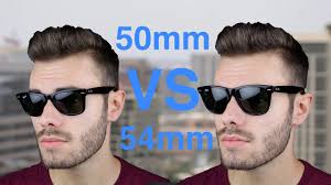 Ray Ban Wayfarer 50mm Vs 54mm Size Comparison