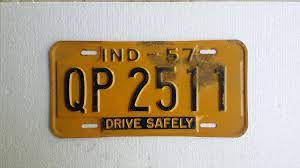 Vintage 1957 Indiana License Plate 1957 License Plate Etsy License Plate Vintage License Plates Plates