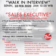 We did not find results for: Walk In Interview Pt Arista Jaya Lesatri Wuling Motors Bandung 10 Februari 2020 Info Loker Bandung 2021