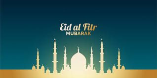 The moon sighting attempt will be made by muslims in saudi arabia on tuesday (may 11) evening. Eid Al Fitr Banner With Glowing Gold Mosque 1082495 Vector Art At Vecteezy