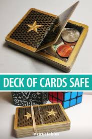 Make your dream deck of cards a reality. Deck Of Cards Safe Upcycled Crafts Deck Of Cards Mason Jar Crafts