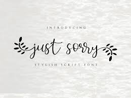 Just Sorry Font By Nryntdw Creative Fabrica Di 2020