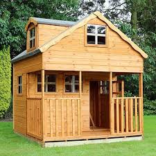 The kitchenette features a stove, sink. Christmas Guide To Choosing A Playhouse Buy Sheds Direct