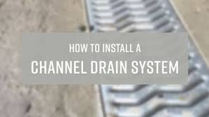 How To Install A Channel Drain System French Drain Diy Drainage Solutions Trench Drain