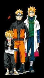 Minato Naruto And Boruto Three Generations Man Minato Is One Good Looking Grandfather Naruto Minato Naruto Naruto And Sasuke