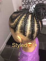 What i love about this hairstyle for black girls is the gold band and the curls. Little Black Girls Hairstyles Simple Braided Ponytail For Little Girl S Natural Hair Polyvore Discover And Shop Trends In Fashion Outfits Beauty And Home