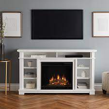 Altra furniture farmington 50 in. 56 Belford White Media Electric Fireplace