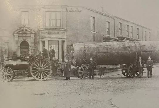 India's 1860s steam bus with English traction engine