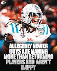 College Football U | Reportedly, NIL contracts at Ole Miss were leaked & players  weren't happy  A post went up yesterday afternoon claiming players saw  what... | Instagram