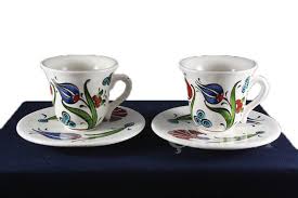 murdum rengi iznik cini kahve seti kahve fi ncan nisan