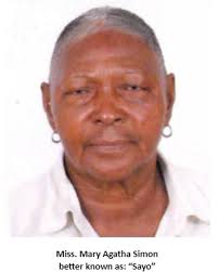 Aurora/Royal/ Pray Funeral Home ta anuncia fayecimento di Miss. Mary Agatha  Simon better known as: “Sayo”