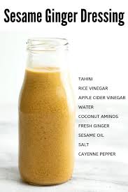 Sesame Ginger Asian Dressing Tahini Rice Wine Vinegar Acv Coconut Aminos M Salad Dressing Recipes Healthy Healthy Dressing Recipes Salad Dressing Recipes