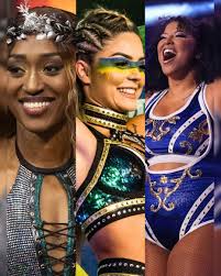 Can The Triangle of Madness shake up the women's division? 🔺 They battle  @therealqueenaminata, @taymelo, and @willowwrestles TOMORROW NIGHT