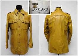 Nos Mens 1960s Lakeland Leather Jacket Button Up Size 42 Regular Jacket Buttons Leather Jacket Vintage Mens Fashion