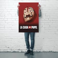 If you love casa de papel as much as we do here at lingopie, this guide to learning spanish with the hit netflix show is just for you. La Casa De Papel Poster Haus Des Geldes Maske Poster Grossformat Jetzt Im Shop Bestellen Close Up Gmbh