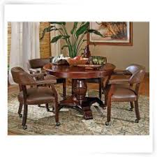 Steve Silver Tournament Dining Game Table Cherry Casual Dining Table Dining Chairs Kitchen Table Settings