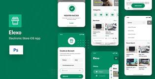 In this article, we're going to cover basically everything you need to know to design an iphone app following standard ios 13 conventions and style. Elexo Electronic Store Ios App Design Psd Template By Peterdraw Themeforest