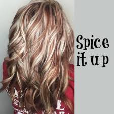 Blonde Hair Copper Highlights Hair Styles Hair Fall Hair