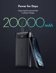 Wopow power bank 20000mah qc3.0 pd 20w fast charging poverbank portable external battery charger powerbank 20000 mah for xiaomi. Ravpower Portable Charger 20000mah Power Bank Usb C Battery Pack