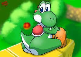 Yoshi art by DragonXpyro -- Fur Affinity [dot] net