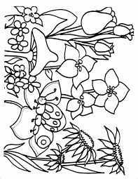 Spring coloring sheets for 1st grade. Preschool Spring Coloring Pages Coloring Home