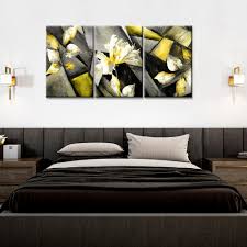 Make your own sets flower greeting cards with free printable cards! Abstract Stylized Triptych With Flower Leaves 3 Pieces Abstract Design Canvas Printed Painting