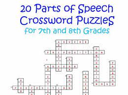 Smart, easy and fun crossword puzzles to get your day started with a smile. 20 Parts Of Speech Crossword Puzzles For Grades 7 And 8 Teaching Resources