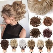 Spike your hair w/ johhny b trick hair glue like pauly d the situation or spiker or got2be glue! 100 Thick Curly Hair Extensions Tousled Spiky Bun Hair Piece Scrunchies Chignon Ebay