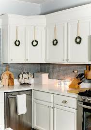 Christmas In The Kitchen With Mini Wreaths It All Started With Paint Affordable Christmas Decorations Festive Holiday Decor Cool Christmas Trees