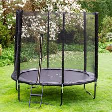 Compact Round 8 Ft Trampoline With Enclosure By Springfree®