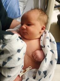 With permission from parents Jodi and John Sonntag: 🖤 Slater William  Sonntag 🖤 Our hearts are bursting with love and we're beyond grateful this  guy arrived to complete our family of 5.