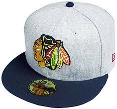 New Era Chicago Blackhawks Heather Cap 59fifty 5950 Fitte New Era Cap Hats